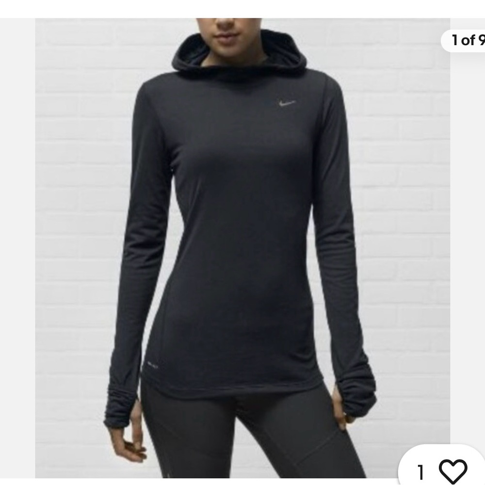 Nike Black Cowl Neck Long Sleeve